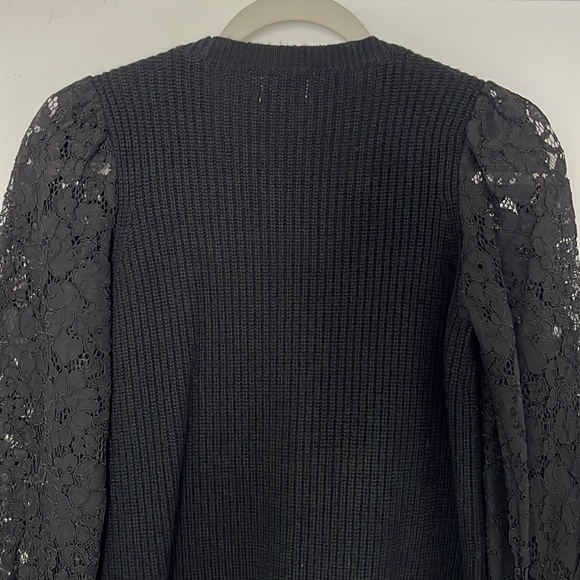 Cami NYC Beth Cardigan Lace Sleeve Wool Sweater Pearl Buttons - Picture 10 of 16